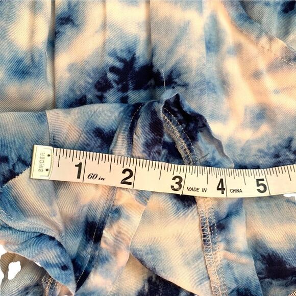 pj Salvage Womens Blue Batik Tye Dye Romper - Picture 12 of 12